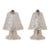 1940s Petite Murano Glass Lamps - a Pair For Sale