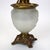 Antique Opalescent Embossed Glass Gone with the Wind Oil Lamp with Brass & Gilt Bronze Mounts C1890. Measures - 23.25"H x...