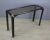 Mid-Century Modern Mid Century Faux Bamboo Metal Console With Glass Top For Sale - Image 3 of 9