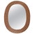 Mid-Century Modern Oval Wall Mirror in Hand-Woven Willow, 1960s For Sale - Image 10 of 10