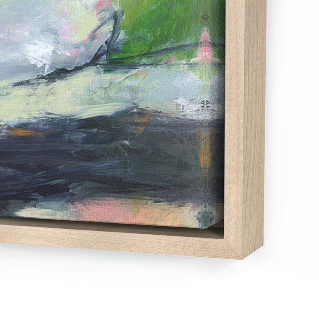 DESCRIPTION: Reach For The Bright Side by Melanie Biehle in Maple Frame, Medium Art Print SPECIFICATIONS: Type: Giclée Art...