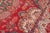 1980s Shabby Chic Tabriz Red/Green Wool Rug - 9'6'' X 13'3'' For Sale - Image 5 of 10