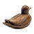 Late 20th Century Roy A. Parfait Hand-Carved Duck Sculpture Signed Folk Art Wood Carving For Sale - Image 5 of 12