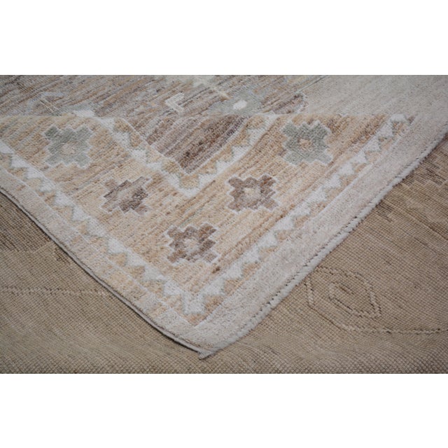 Turkish Oushak Hand Knotted Wool Rug, 10'x14' For Sale - Image 4 of 5