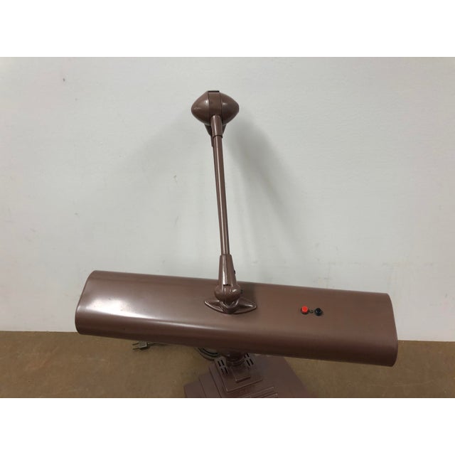 Vintage Industrial Adjustable Brown Desk Lamp by Flexo ...