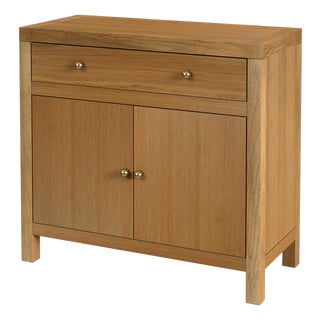 Nora 31 in. W Wood 1 Drawer 2 Door Accent Storage Cabinet, Light Natural For Sale