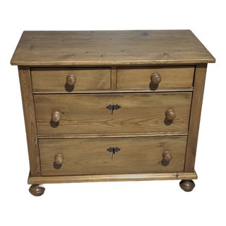 Antique Pine Two Over Two Drawers - Chest of Drawers From England For Sale