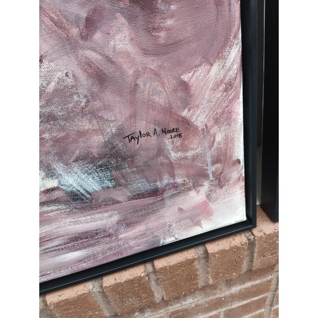 Set of Three Taylor A. Moore Abstract Paintings – Framed For Sale In Atlanta - Image 6 of 9