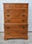 Ethan Allen Vintage Ethan Allen Heirloom Nutmeg Maple 7 Drawer Chest on Chest Tall Dresser For Sale - Image 4 of 17