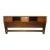 King Mid Century Walnut Headboard by Dixie Furniture For Sale