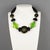 Angela Caputi Angela Caputi Black and Green Resin Beaded Choker Necklace For Sale - Image 4 of 10