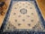 Antique Chinese Peking Rug, Hand-Knotted Wool, Floral Design, Ivory, 9' x 12' For Sale - Image 9 of 18