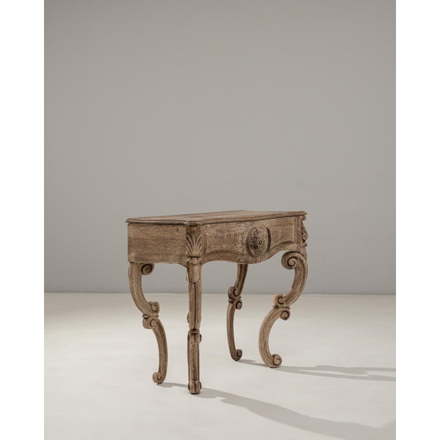 19th Century French Baroque Revival Carved Wooden Console Table For Sale In Greensboro - Image 6 of 18