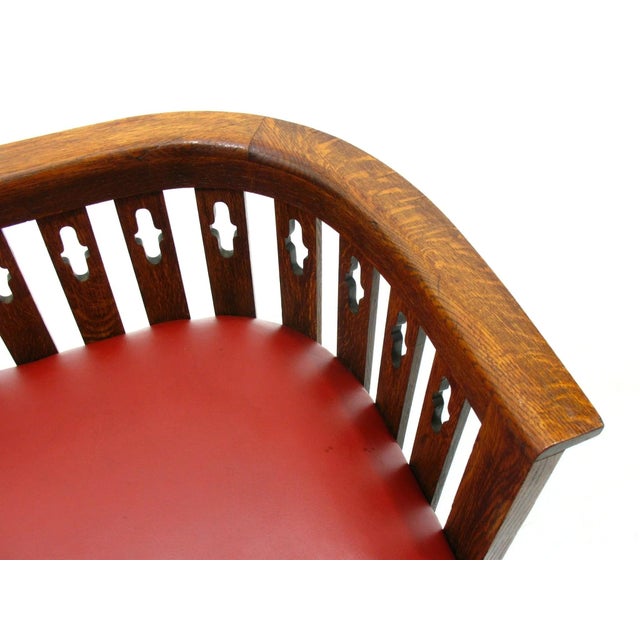 Viennese Arts & Crafts Oak Sofa and Chair, 1920s, Set of 2 For Sale - Image 13 of 15