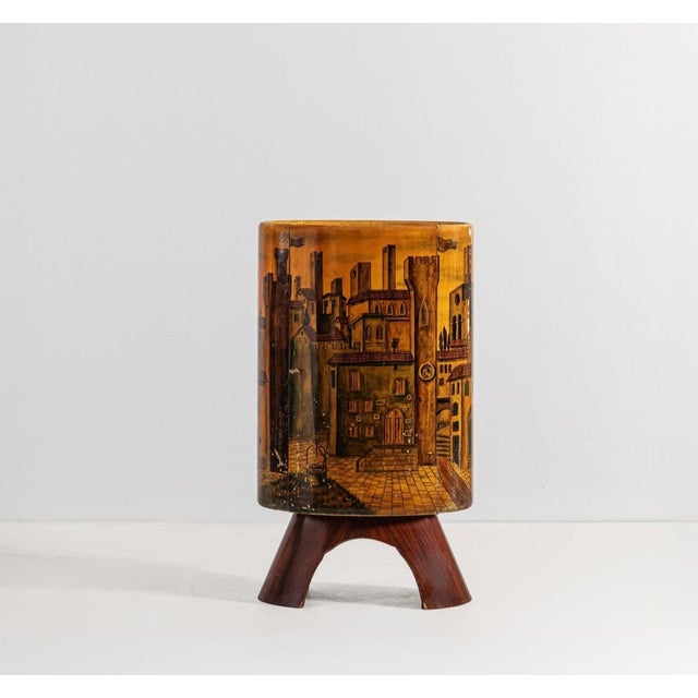 Vintage Bar Cabinet in Parchment by Aldo Tura for Tura, 1950s, in Good conditions. Designed 1950 to 1959 I have official...