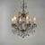 Chandelier in Golden Iron and Light Blue Crystals, 1950s For Sale - Image 14 of 14