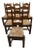 Vintage French Country Chunky Ladder Back Dining Chairs With Rush Seats - Set of 6 For Sale