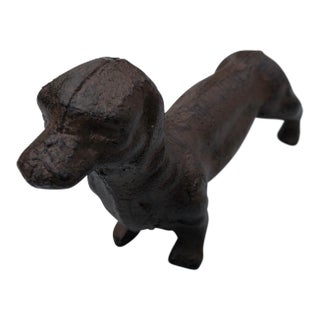 Iron Dachshund Decoration Paperweight M For Sale