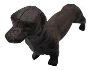 Iron Dachshund Decoration Paperweight M
