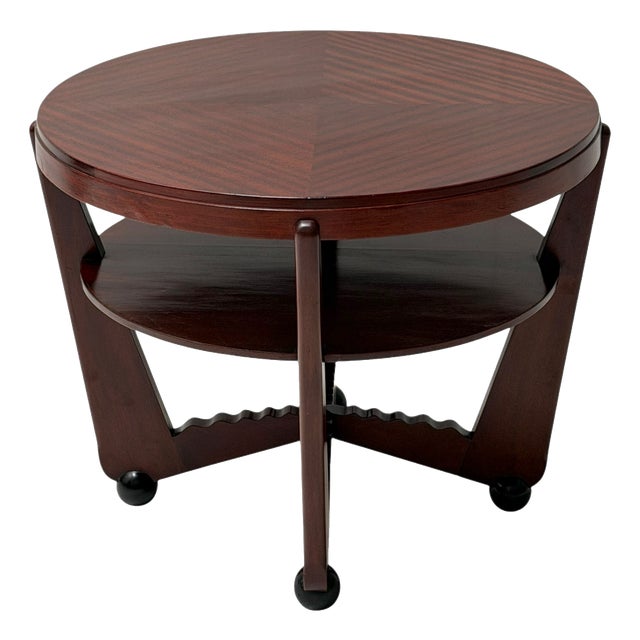 Art Deco Coffee Table in American Walnut by Max Coini, 1920s For Sale