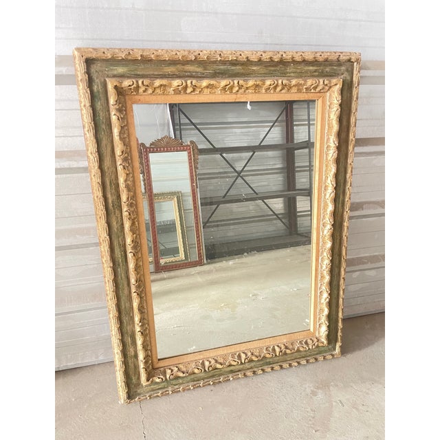 A large and wonderful 19th century Italian carved mirror (probably Venice, circa 1860). The deeply carved beechwood frame...