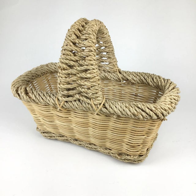 Excellent example of strong yet beautiful and functional storage. In perfect hand woven condition. The colors are soft and...