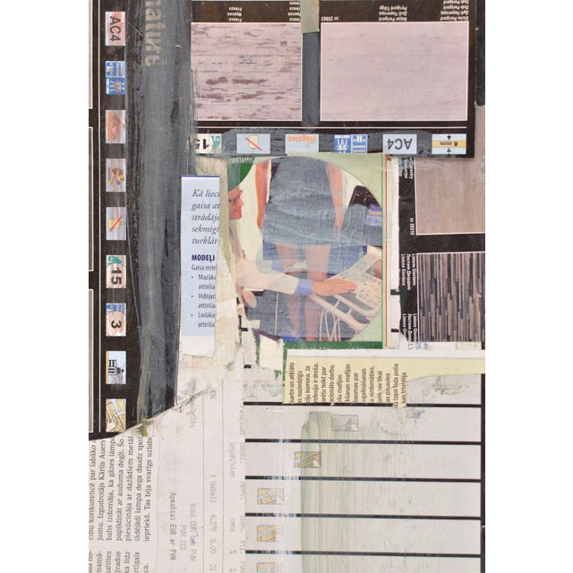 Imants Vecozols, City, 2017, Mixed Media on Cardboard For Sale - Image 3 of 6