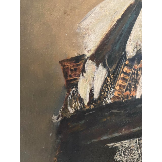 Wood Antique Painting Inspired by the Original Dutch Masterpiece Laughing Cavalier For Sale - Image 7 of 12