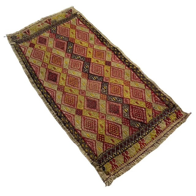 Vintage Turkish Kilim Rug, 91 X 48 Cm Pretty, little Turkish Kilim, made in the 1960s, this is a lovely central Turkish...