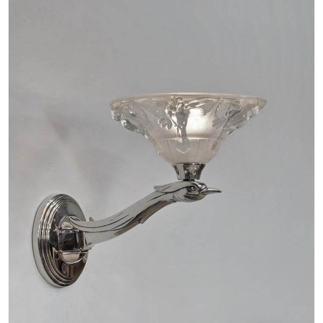 Atelier Petitot French Art Deco Wall Sconces by Boris Lacroix 1930s France - A Pair For Sale - Image 4 of 16