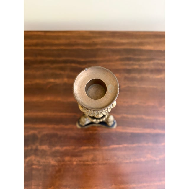 Neoclassical Grand Tour Lion-Paw Taper Candlestick For Sale - Image 9 of 9