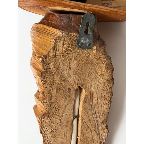 Swedish Folk Art Wood Wall Sconce with Birch Bark Shade, 1950 For Sale - Image 14 of 16