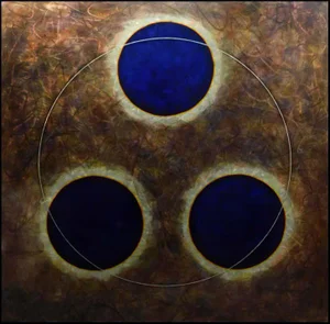 Aryen Hart Dream Time II Pigment and Polymer on Steel Hand Signed Abstract Art