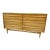 American of Martinsville 6 Drawer Dresser MCM Mid-Century Modern Dovetail Joinery Brass Legs and Accents and Glass Top For Sale