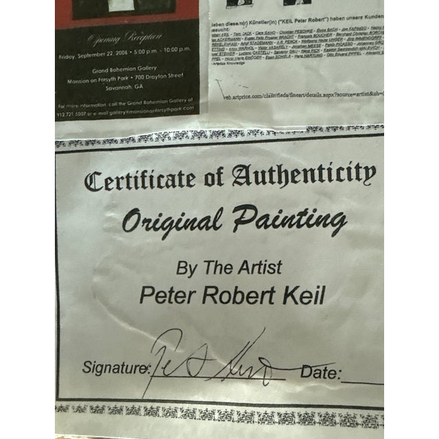 1970s Peter Keil “Blue Pablo Picasso” Cubist Painting For Sale In Atlanta - Image 6 of 6