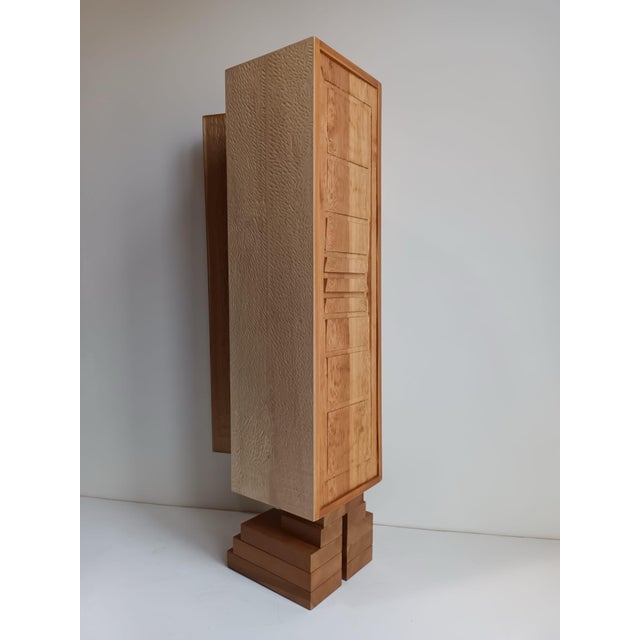Mayan Totem Sculpted Cabinet by Pietro Meccani for Meccani Design For Sale - Image 4 of 14