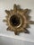 Vintage 16.5" Mid Century Creamy Giltwood Sunburst Wall Mirror For Sale - Image 13 of 16