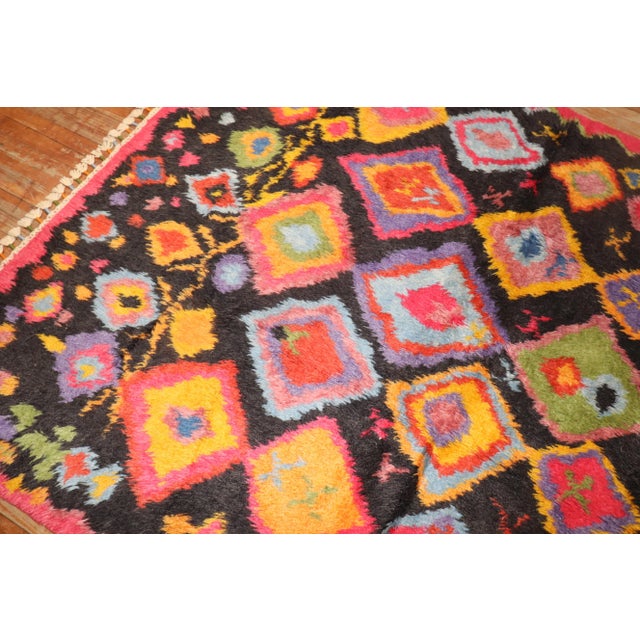 Late 20th Century Late 20th Century Contemporary Turkish Tulu Rug, 6'4'' X 8'4'' For Sale - Image 5 of 10