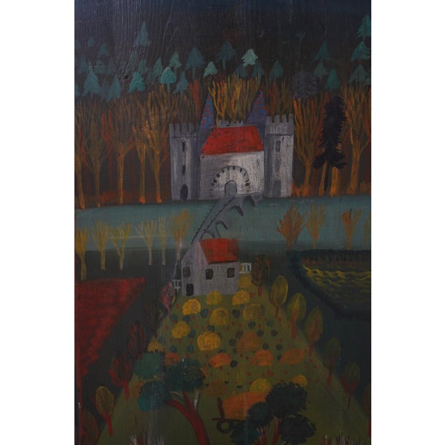 Pennsylvania Dutch Paint Decorated 1 Door Case Cupboard For Sale - Image 9 of 18