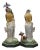 1968 Boehm Kestrel 492w Porcelain Bird Figurines Sculptures Pair 16" For Sale