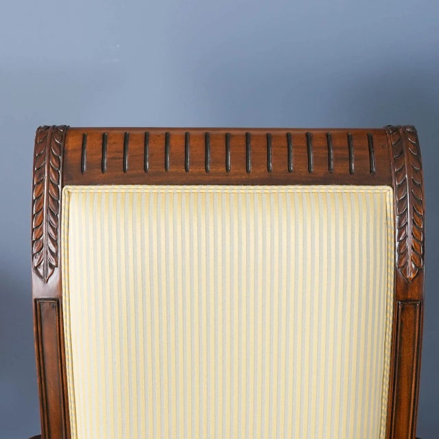 Niagara Furniture Tall Back Upholstered Arm Chair For Sale - Image 6 of 12