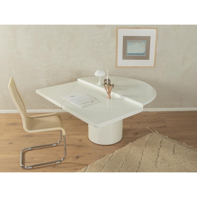 Quadrondo dining table from the 1980s by erwin nagel for rosenthal einrichtung. High-quality construction consisting of a...