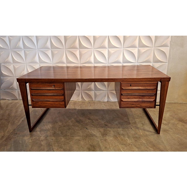Model 70 Desk in Amazon Rosewood by Kai Kristiansen for Feldballes Møbelfabrik, 1950s For Sale - Image 14 of 14