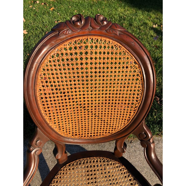 Late 19th Century Antique Bergere Cane Swivel Desk Chair Chairish