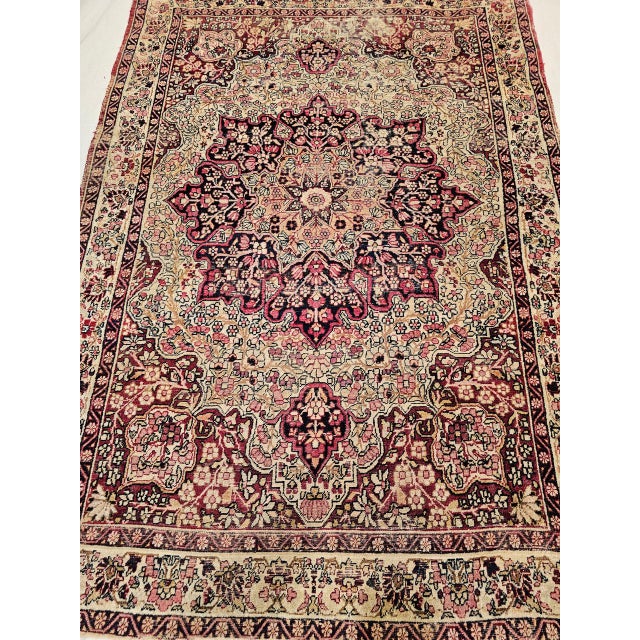 "This exquisite 19th century Persian Kerman Lavar rug is a jewel of the late Victorian era of Persian weaving — a period...
