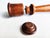 Wood Mid 20th Century Walnut Wood Combination Pepper Mill & Salt Shaker For Sale - Image 7 of 9