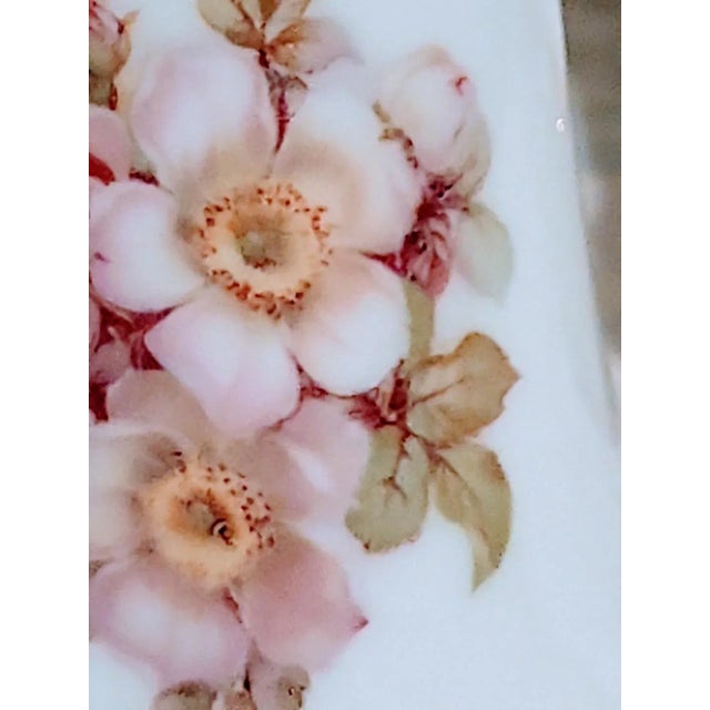 Antique White Vintage Porcelain Home Decor Trinket Dish and Bell Bavaria Germany For Sale - Image 8 of 8