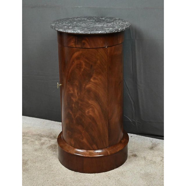 Empire Style Mahogany Nightstand, Late 19th Century For Sale - Image 4 of 14