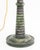 Mid-Century Modern Green Painted Turned Wood Candlestick Lamp For Sale - Image 4 of 6