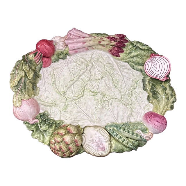 Vintage Fitz and Floyd French Market Ceramic Platter For Sale